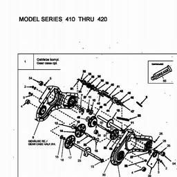 MTD T/410 spare parts