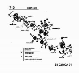 MTD 710 AST spare parts