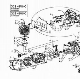 MTD GCS 46/40 C spare parts