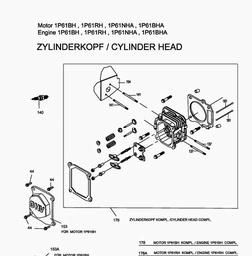 MTD-Engines 1 P 61 BHA spare parts