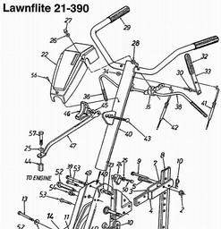 LAWNFLITE (1996) 29-204 / 290-204-000 REMOVE spare parts