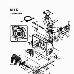 MTD 611 D spare parts