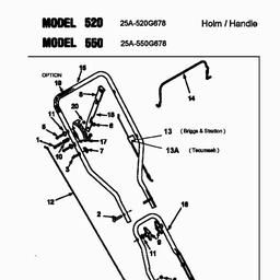 MTD 550 spare parts