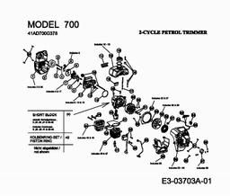 MTD 700 spare parts
