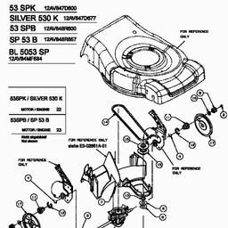 MTD 53 SPB spare parts