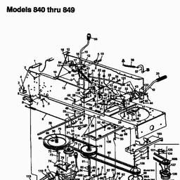 MTD U 845 H spare parts