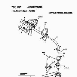 MTD 700 VP spare parts