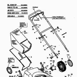 MTD 46 SPO spare parts