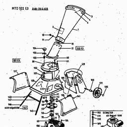 MTD 522 E 3 spare parts