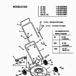 MTD 51 TC spare parts