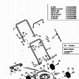 MTD 51 BO spare parts