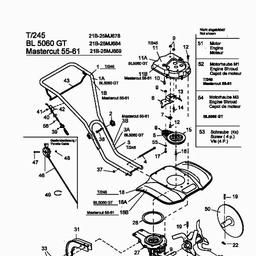 MTD T/245 spare parts