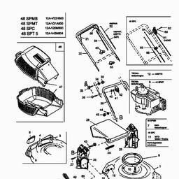 MTD 48 SPMT spare parts