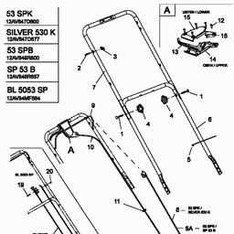 MTD 53 SPB spare parts