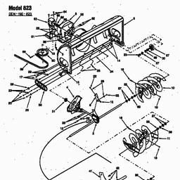 MTD 823 - 42"/107cm for 600, 800 Autodrive since 1999 spare parts