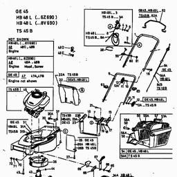 MTD GE 45 spare parts