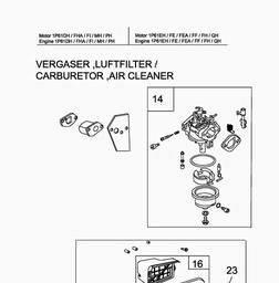 MTD-Engines 1 P 61 MH spare parts