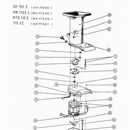 LAWNFLITE (1999) 24-115E / 24A711G678 SHREDDER spare parts