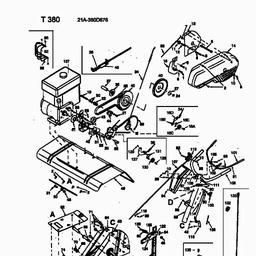 MTD T 380/50 spare parts