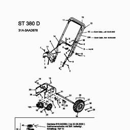 MTD ST 380 D spare parts