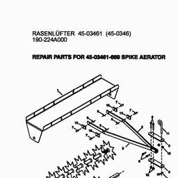 MTD 45-03461  (190-224A000) spare parts