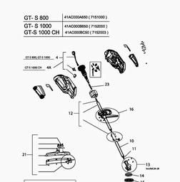 Wolf-Garten GT-S 1000 spare parts