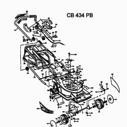 MTD CB 434 PB spare parts
