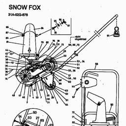 MTD SNOW FOX spare parts