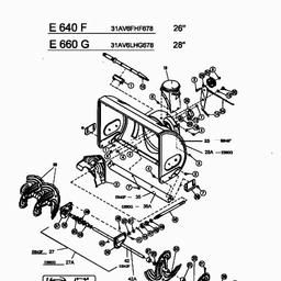 MTD E 660 G spare parts