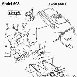 LAWNFLITE (2001) 806 / 13AO698G678 spare parts