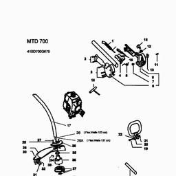 MTD 700 spare parts