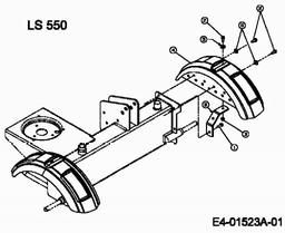 MTD LS 550 spare parts