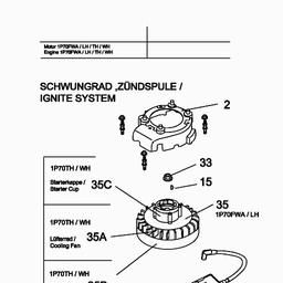MTD-Engines 1 P 70 TH spare parts