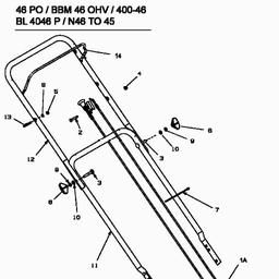 MTD 46 PO spare parts