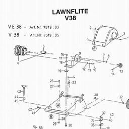 LAWNFLITE (1997) V38 spare parts