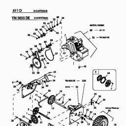 Yard-Man YM 5655 DE spare parts