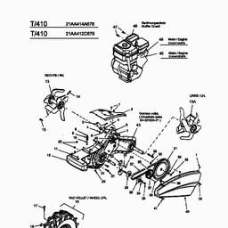 MTD T/410 spare parts