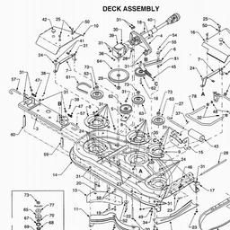 CUB CADET 48" DECK spare parts