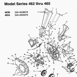 LAWNFLITE (2001) 463B / 24A-463B678 SHREDDER spare parts