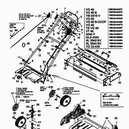 Yard-Man YM 5516 V spare parts