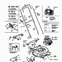 MTD 51 BC-5 spare parts