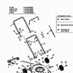 MTD 51 BO spare parts
