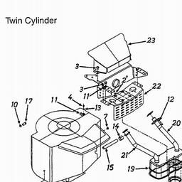 LAWNFLITE (1997) 19-096 38" Deck Multch Kit spare parts