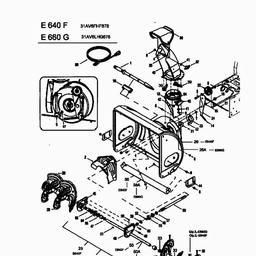 MTD E 640 F spare parts