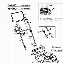 MTD G 46 MO spare parts