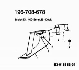 MTD 708 - for 36"/92cm rear discharge 400 series spare parts