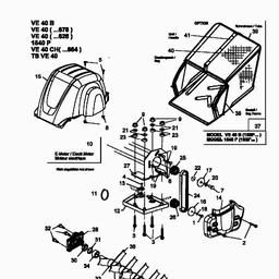 MTD VE 40 spare parts
