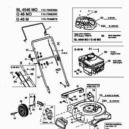 MTD G 46 M spare parts
