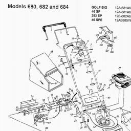 MOWMASTER (1999) 46SP / 12A-681A649 spare parts