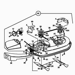 MTD B 128 spare parts